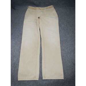 Peter Millar Premium Pima Cotton Khaki Casual Pants Size 34 Beige Made in Peru *
